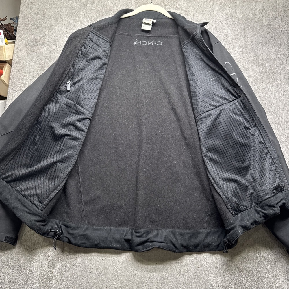 Cinch Mens Softshell Jacket Black Embroidered Log… - image 8